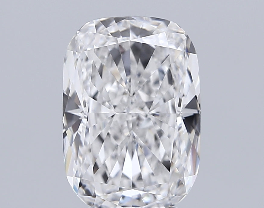 4.33 Carat Cushion Lab Diamond with  Cut Diamond in 14KT  view 1
