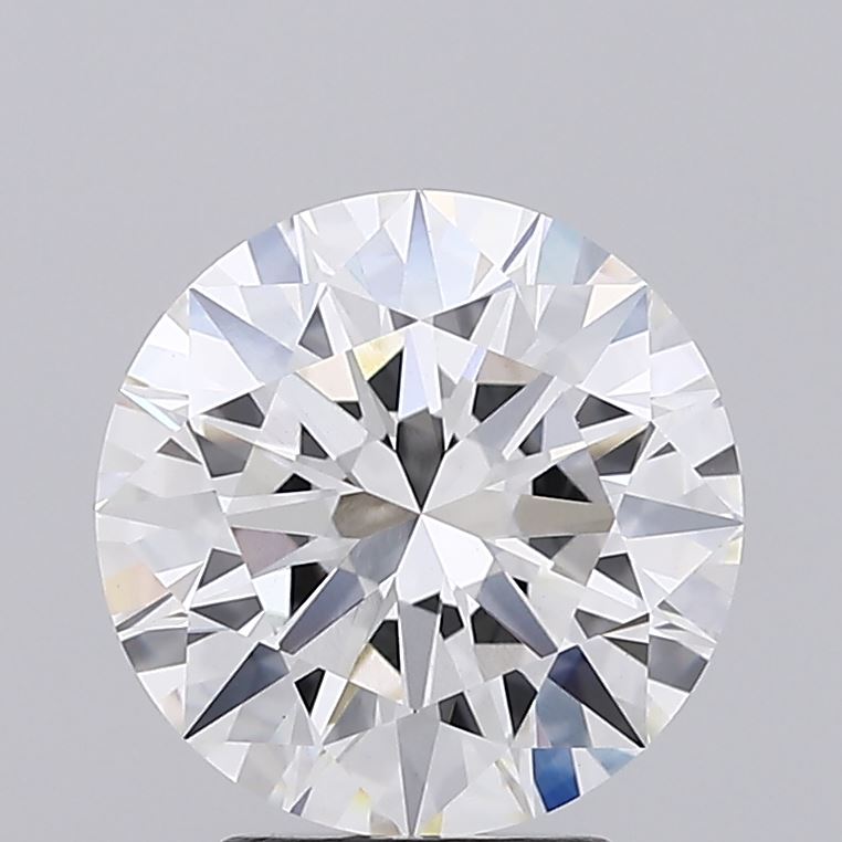 3.23 Carat Round Lab Diamond with  Cut Diamond in 14KT  view 1
