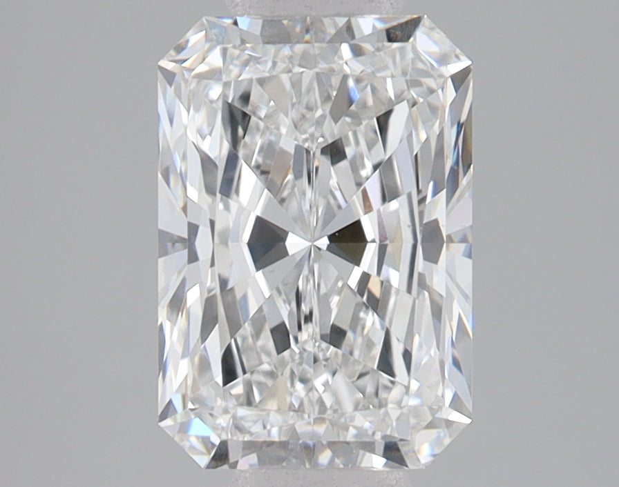 2.1 Carat Radiant Lab Diamond with  Cut Diamond in 14KT  view 1
