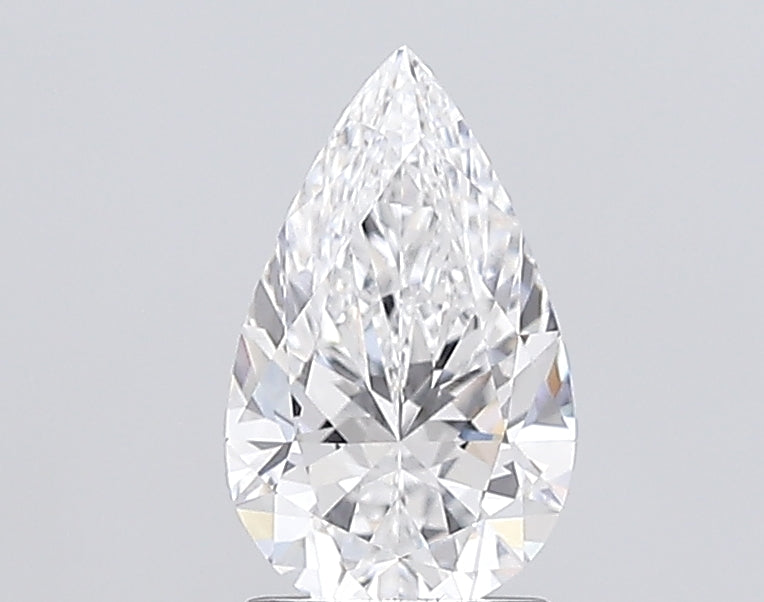 1.74 Carat Pear Lab Diamond with  Cut Diamond in 14KT  view 1
