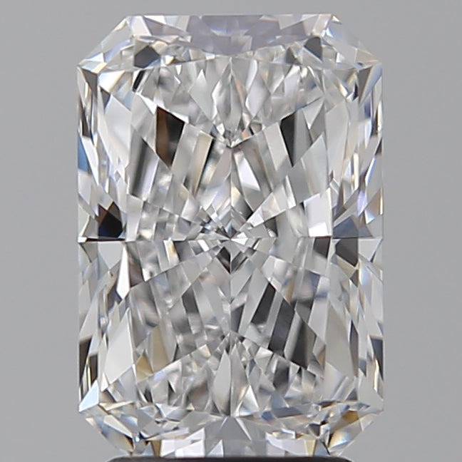 3.03 Carat Radiant Lab Diamond with  Cut Diamond in 14KT  view 1
