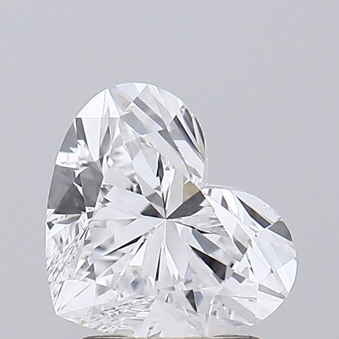 1.5 Carat Heart Lab Diamond with  Cut Diamond in 14KT  view 1
