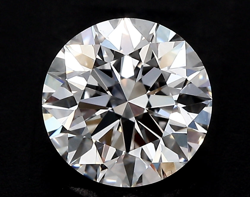 1.25 Carat Round Lab Diamond with  Cut Diamond in 14KT  view 1
