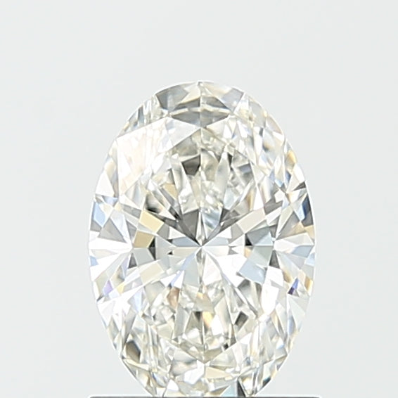 1.05 Carat Oval Lab Diamond with  Cut Diamond in 14KT  view 1
