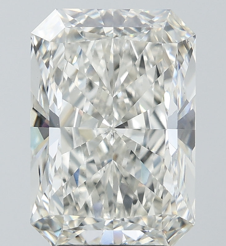 5.08 Carat Radiant Lab Diamond with  Cut Diamond in 14KT  view 1
