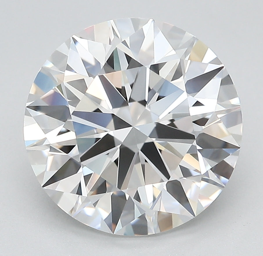 4.62 Carat Round Lab Diamond with  Cut Diamond in 14KT  view 1
