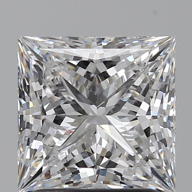 2.07 Carat Princess Lab Diamond with  Cut Diamond in 14KT  view 1
