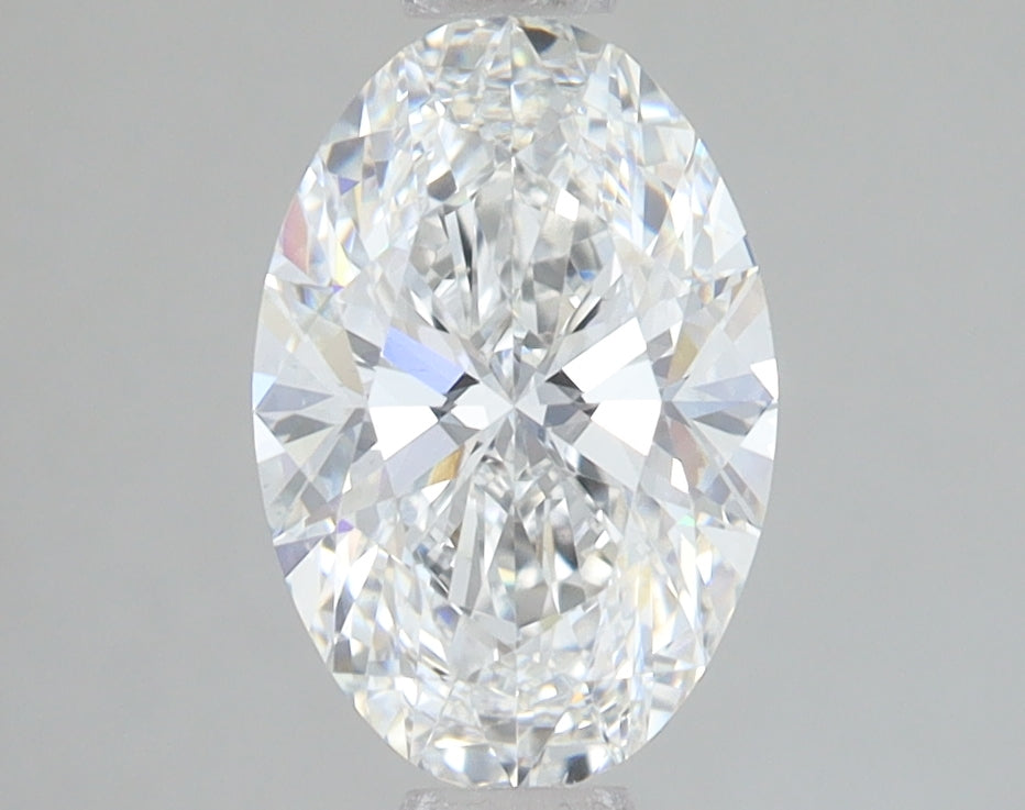 1.59 Carat Oval Lab Diamond with  Cut Diamond in 14KT  view 1
