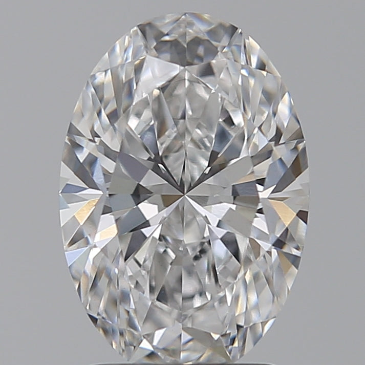 2.08 Carat Oval Lab Diamond with  Cut Diamond in 14KT  view 1
