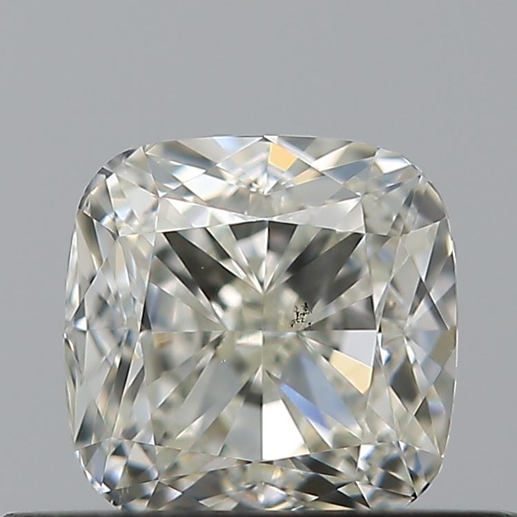 0.55 Carat Cushion Natural Diamond with  Cut Diamond in 14KT  view 1
