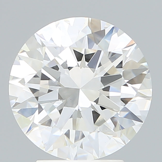 3.44 Carat Round Lab Diamond with  Cut Diamond in 14KT  view 1
