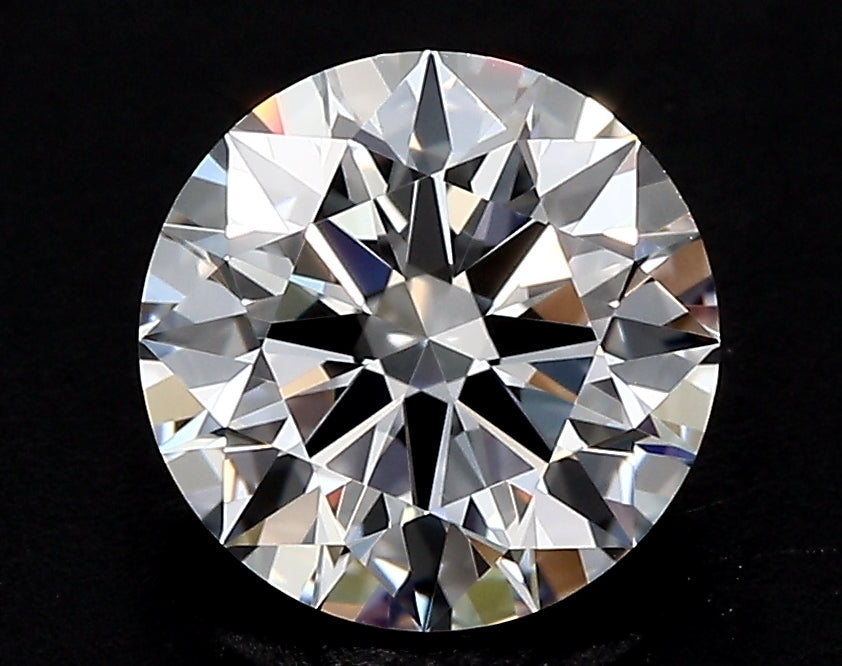 2.86 Carat Round Lab Diamond with  Cut Diamond in 14KT  view 1
