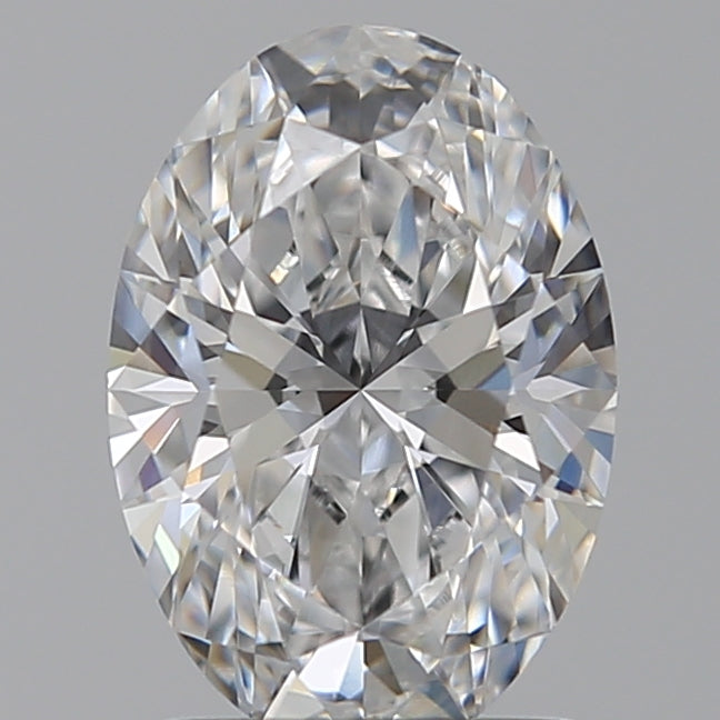 1.55 Carat Oval Lab Diamond with  Cut Diamond in 14KT  view 1

