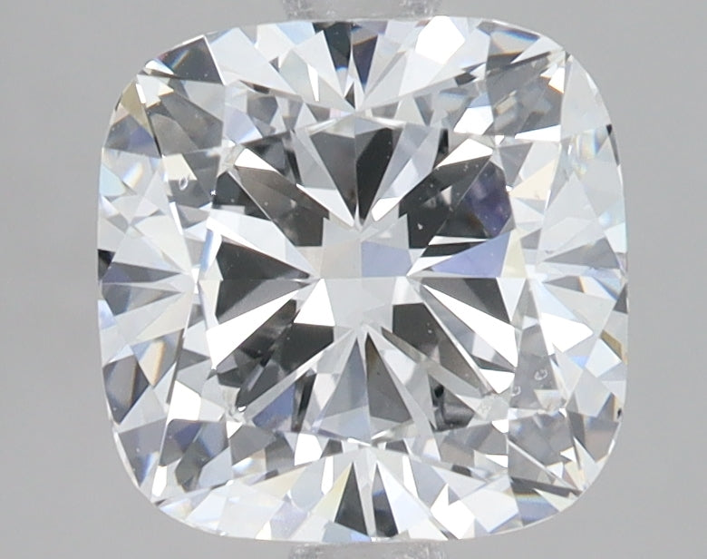 2.59 Carat Cushion Lab Diamond with  Cut Diamond in 14KT  view 1
