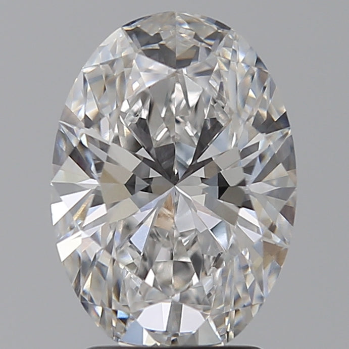 2.55 Carat Oval Lab Diamond with  Cut Diamond in 14KT  view 1
