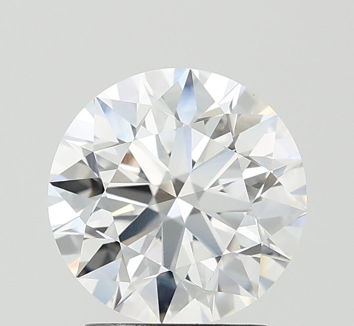 2.15 Carat Round Lab Diamond with  Cut Diamond in 14KT  view 1
