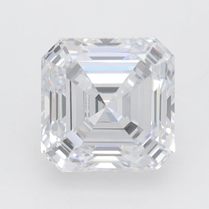 1.02 Carat Asscher Lab Diamond with  Cut Diamond in 14KT  view 1
