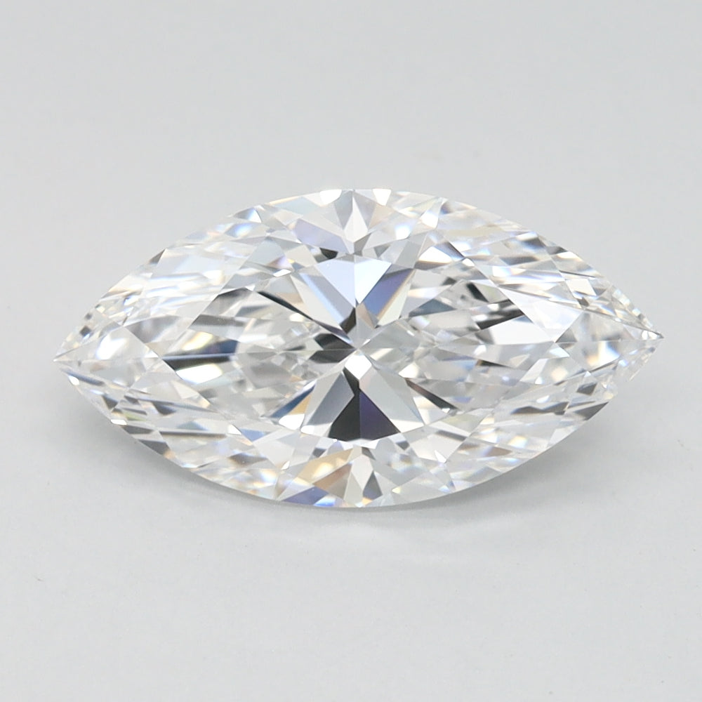 1.46 Carat Marquise Lab Diamond with  Cut Diamond in 14KT  view 1
