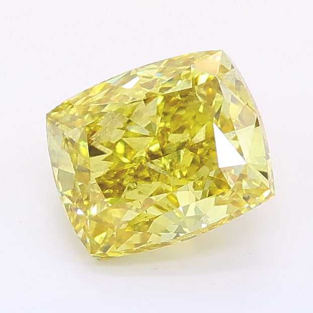 1.52 Carat Cushion Lab Diamond with  Cut Diamond in 14KT  view 1
