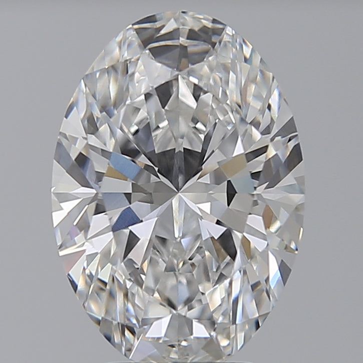 4.09 Carat Oval Lab Diamond with  Cut Diamond in 14KT  view 1
