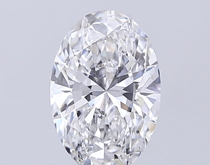 1.61 Carat Oval Lab Diamond with  Cut Diamond in 14KT  view 1
