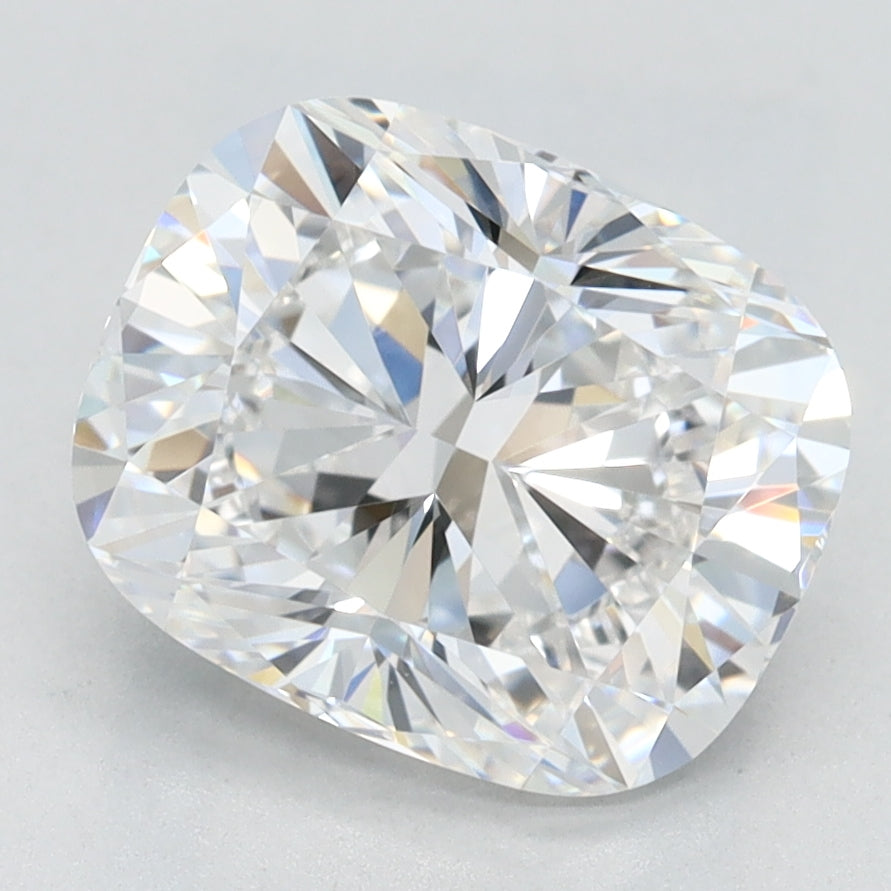 2.51 Carat Cushion Lab Diamond with  Cut Diamond in 14KT  view 1
