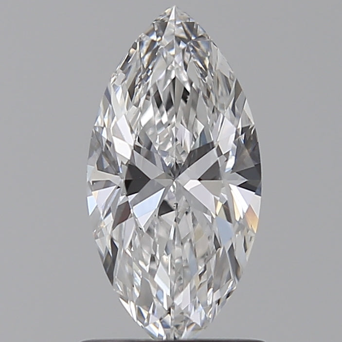 1.0 Carat Marquise Lab Diamond with  Cut Diamond in 14KT  view 1
