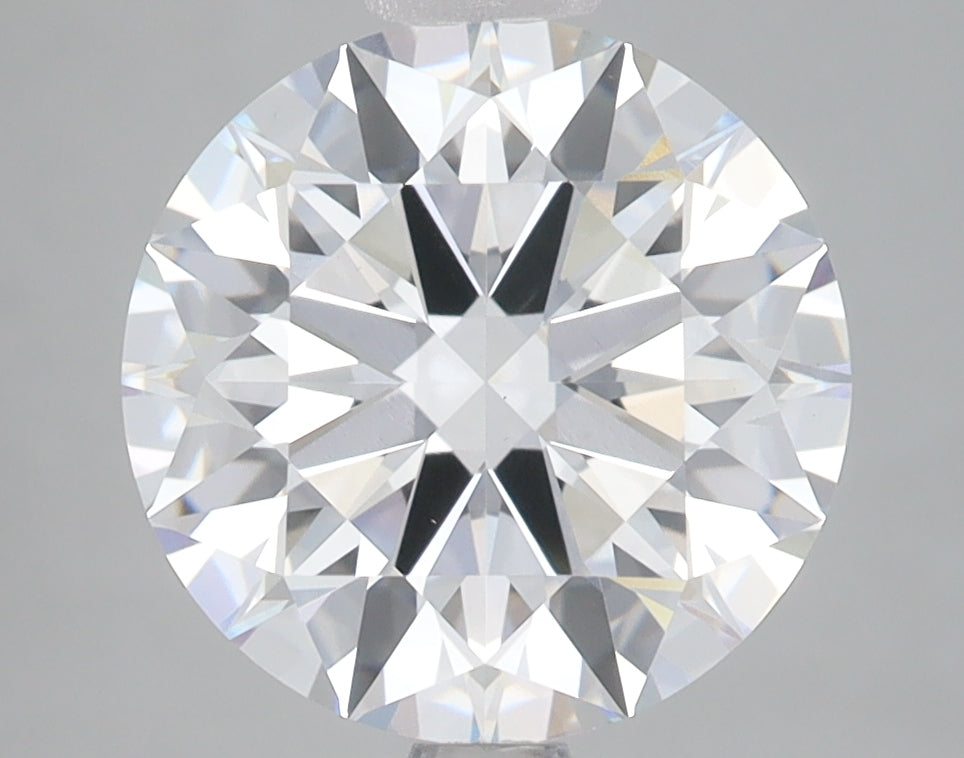 3.76 Carat Round Lab Diamond with  Cut Diamond in 14KT  view 1
