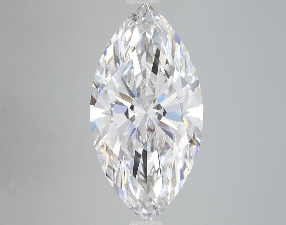 5.07 Carat Marquise Lab Diamond with  Cut Diamond in 14KT  view 1
