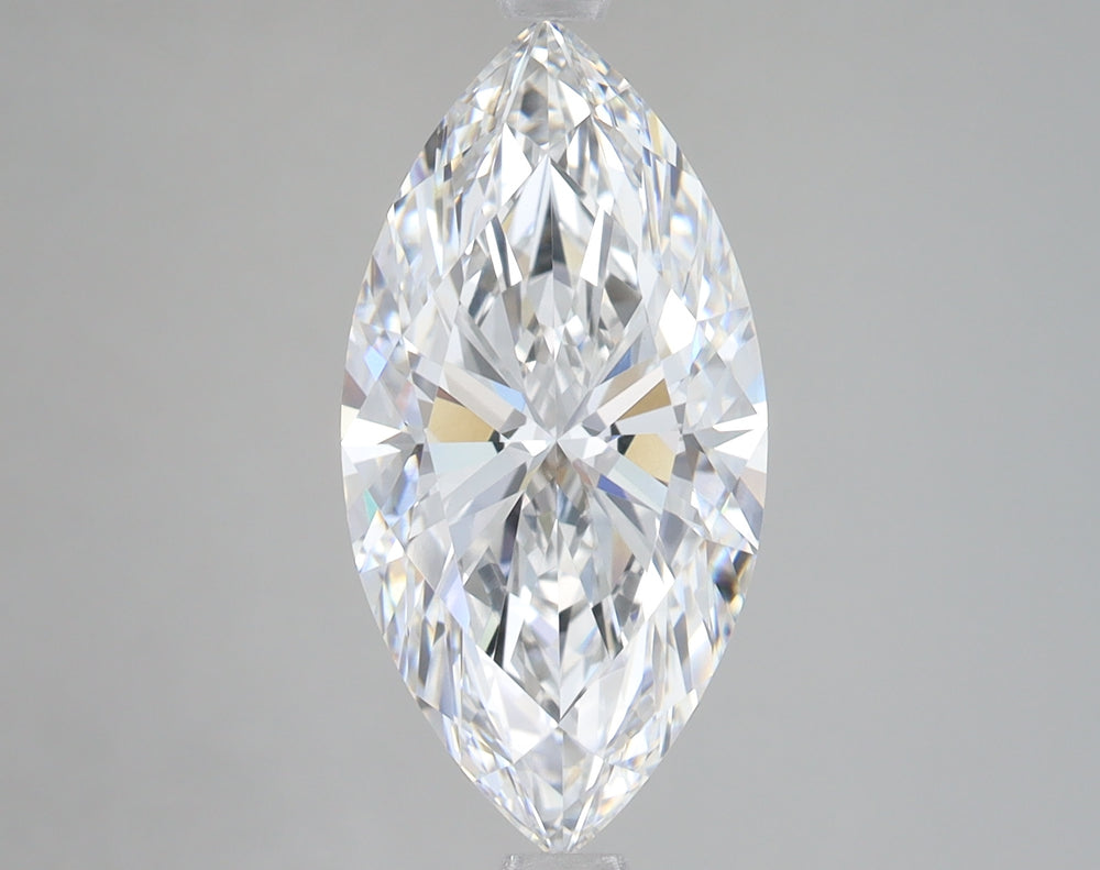 4.02 Carat Marquise Lab Diamond with  Cut Diamond in 14KT  view 1
