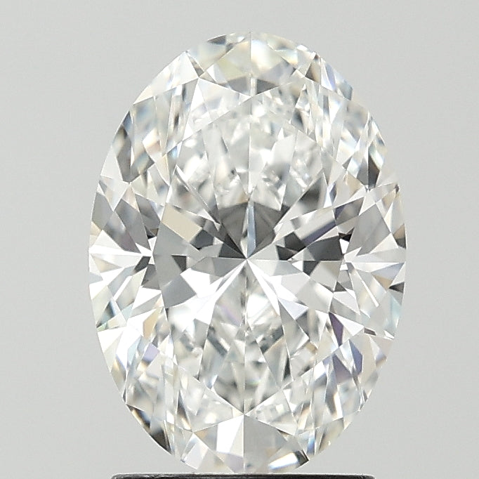2.08 Carat Oval Lab Diamond with  Cut Diamond in 14KT  view 1
