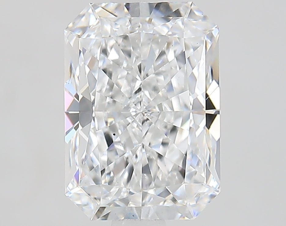 2.13 Carat Radiant Lab Diamond with  Cut Diamond in 14KT  view 1
