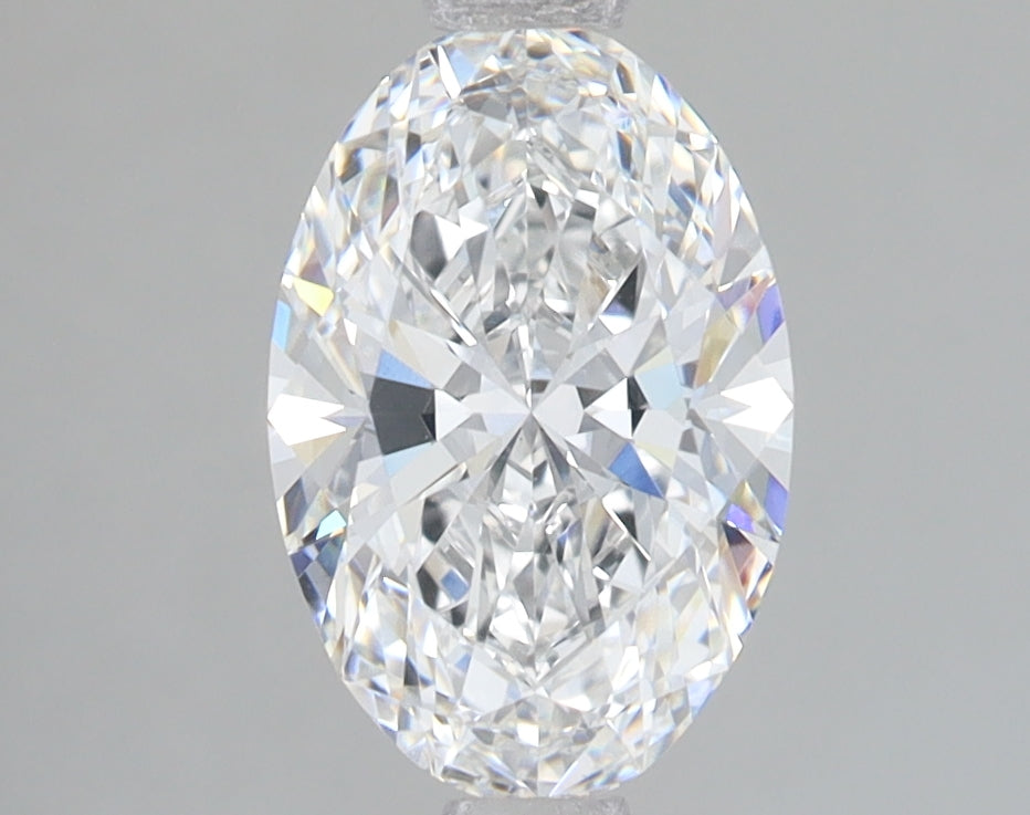 1.6 Carat Oval Lab Diamond with  Cut Diamond in 14KT  view 1
