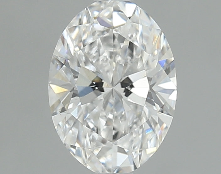 1.0 Carat Oval Lab Diamond with  Cut Diamond in 14KT  view 1
