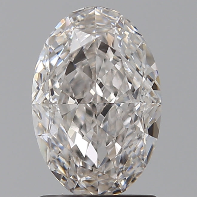 1.59 Carat Oval Lab Diamond with  Cut Diamond in 14KT  view 1
