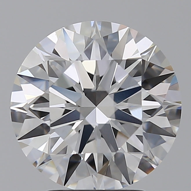3.29 Carat Round Lab Diamond with  Cut Diamond in 14KT  view 1

