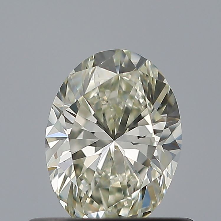 0.5 Carat Oval Natural Diamond with  Cut Diamond in 14KT  view 1
