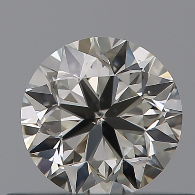 0.4 Carat Round Natural Diamond with  Cut Diamond in 14KT  view 1
