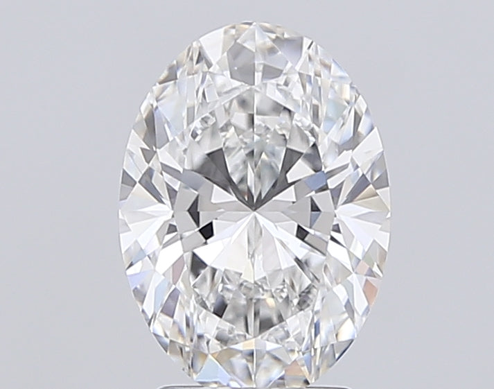 3.01 Carat Oval Lab Diamond with  Cut Diamond in 14KT  view 1
