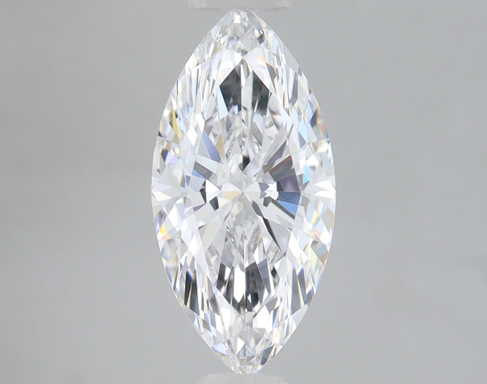 1.5 Carat Marquise Lab Diamond with  Cut Diamond in 14KT  view 1
