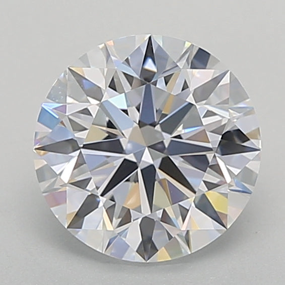 2.25 Carat Round Lab Diamond with  Cut Diamond in 14KT  view 1
