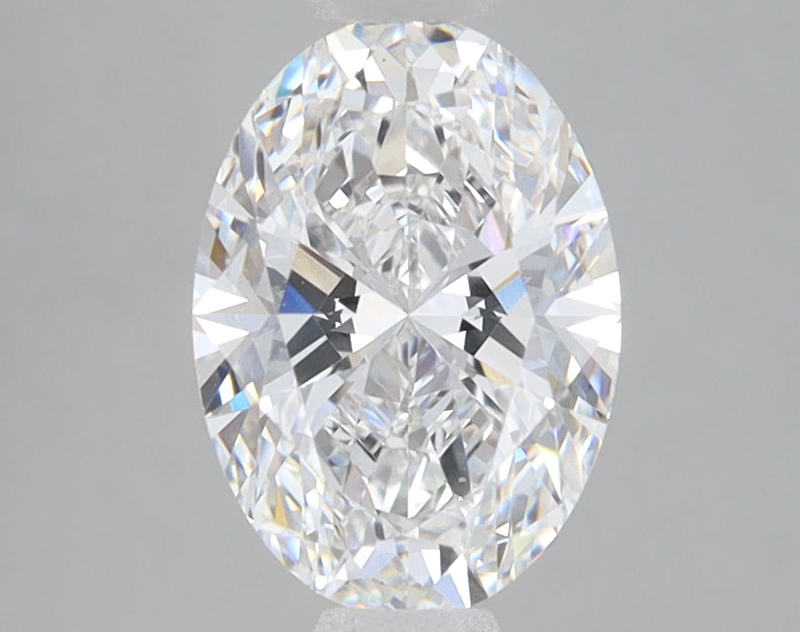 1.54 Carat Oval Lab Diamond with  Cut Diamond in 14KT  view 1
