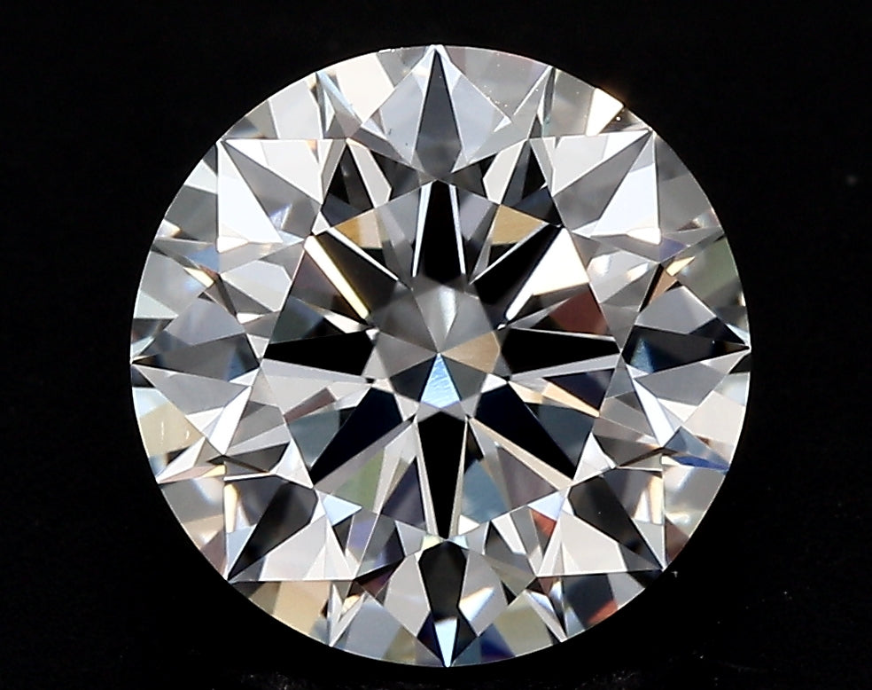 3.54 Carat Round Lab Diamond with  Cut Diamond in 14KT  view 1
