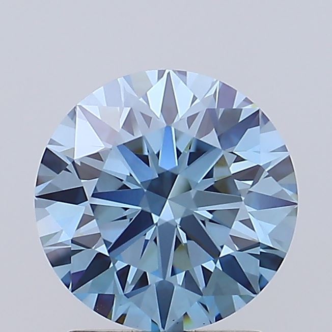 1.53 Carat Round Lab Diamond with  Cut Diamond in 14KT  view 1
