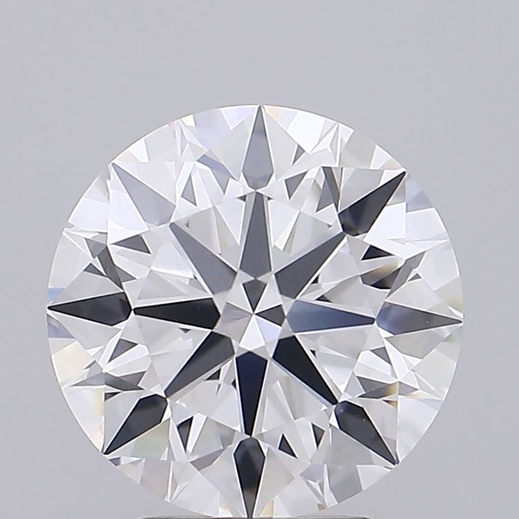 3.75 Carat Round Lab Diamond with  Cut Diamond in 14KT  view 1
