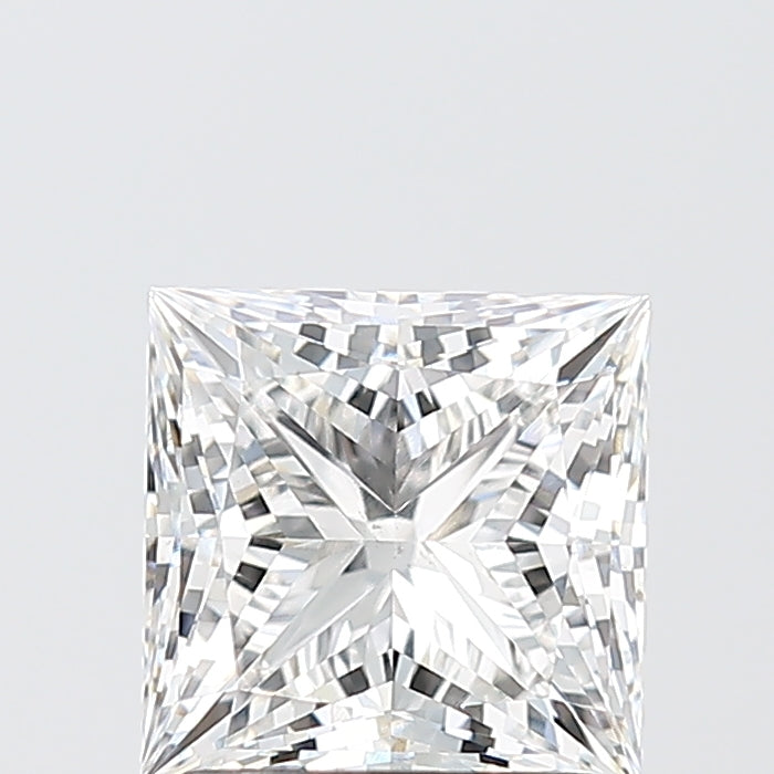 2.02 Carat Princess Lab Diamond with  Cut Diamond in 14KT  view 1
