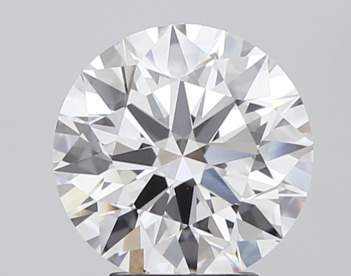 4.0 Carat Round Lab Diamond with  Cut Diamond in 14KT  view 1
