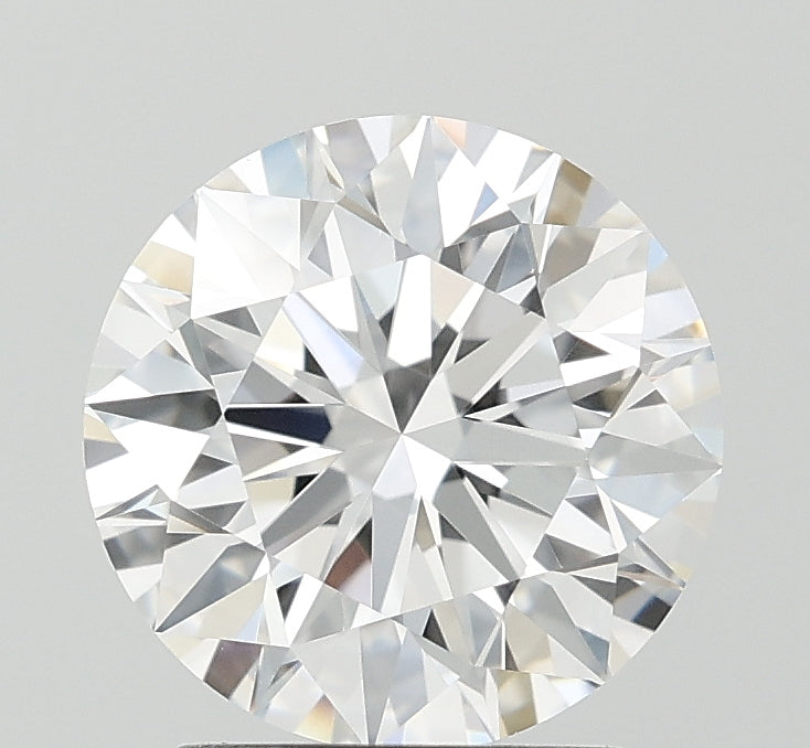 2.22 Carat Round Lab Diamond with  Cut Diamond in 14KT  view 1
