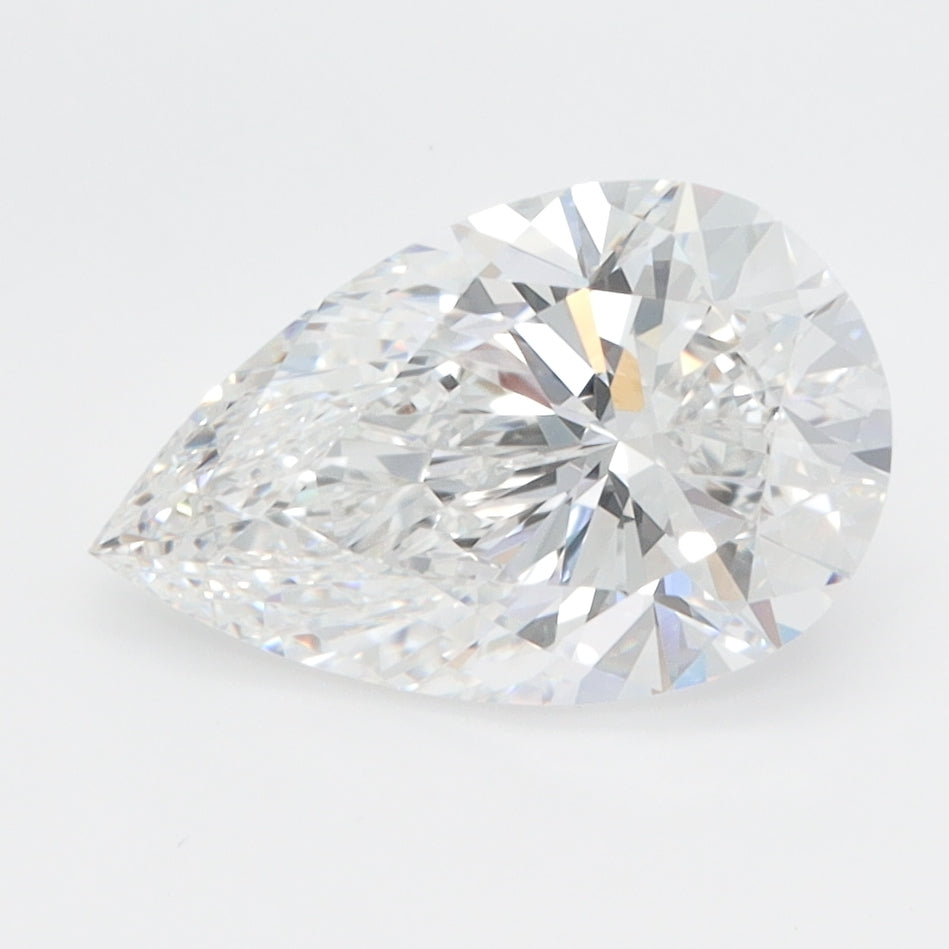 2.02 Carat Pear Lab Diamond with  Cut Diamond in 14KT  view 1
