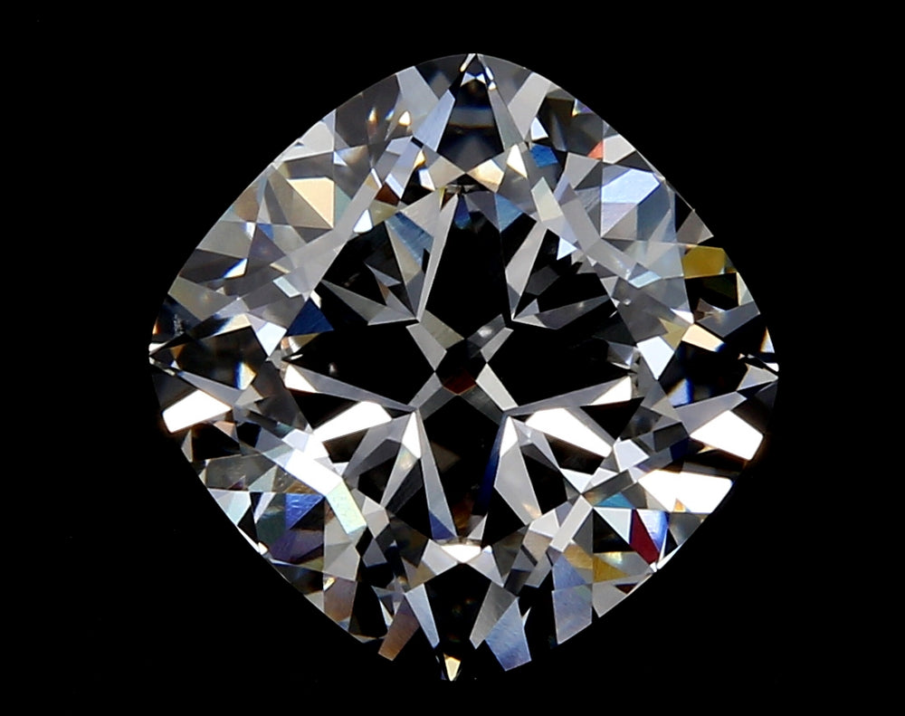 3.09 Carat Cushion Lab Diamond with  Cut Diamond in 14KT  view 1

